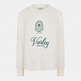 блуза,дамски,горнища,с,качулка,дамски,ежедневни,облекла,varley,women's,rasco,relaxed,fit,crew,sweatshirt,white,forest