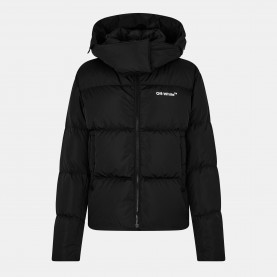 Дамско яке Off White Womens Off-White Short Puffer Jacket - Black/White дамско,яке,дамски,якета,и,палта,off,white,women,s,off,white,short,puffer,jacket,black,white