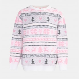 Пуловер Star Xmas Jumper Ld54 - Fairisle пуловер,коледни,пуловери,дамски,плетени,дрехи,star,xmas,jumper,ld54,fairisle