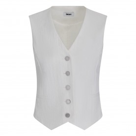dkny,women,s,waistcoat,ivory