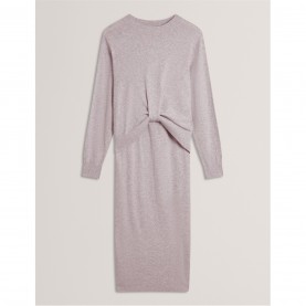 рокля,дамски,плетени,дрехи,ted,baker,ted,knit,midi,dress,ld61,grey,marl