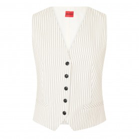 Hugo Women's Waistcoat - White 969 hugo,women's,waistcoat,white,969