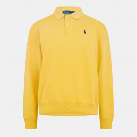 Риза с дълъг ръкав POLO RALPH LAUREN Women's Long Sleeve Crew Sweatshirt - COLLEGE YELLOW риза,с,дълъг,ръкав,дамски,горнища,с,качулка,дамски,ежедневни,облекла,polo,ralph,lauren,women's,long,sleeve,crew,sweatshirt,college,yellow