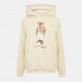 Дамски суичър Polo Ralph Lauren Womens Bear Pull Over Hoodie - PARCHMENT CREAM дамски,суичър,дамски,ежедневни,облекла,polo,ralph,lauren,women,s,bear,pull,over,hoodie,parchment,cream