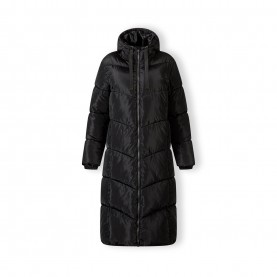 Яке Minoti Women long quilted winter jacket with contrast zip and drawstring hood black - Black яке,minoti,women,long,quilted,winter,jacket,with,contrast,zip,and,drawstring,hood,black,black