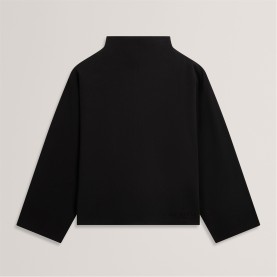 блуза,дамски,блузи,дамски,облекла,размер,ted,baker,ted,baker,funnel,neck,sweatshirt,black