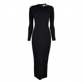 рокля,дамски,плетени,дрехи,jack,wills,slash,midi,dress,ld44,black