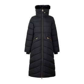 Дамско яке Barbour International Womens Cyrus Longline Puffer Jacket - Black дамско,яке,дамски,якета,и,палта,barbour,international,women,s,cyrus,longline,puffer,jacket,black