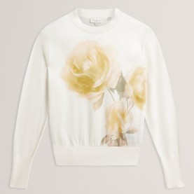 Дамска риза с дълъг ръкав Ted Baker Womens Long Sleeve Printed Front Sweatshirt - IVORY дамска,риза,с,дълъг,ръкав,дамски,блузи,ted,baker,womens,long,sleeve,printed,front,sweatshirt,ivory