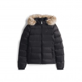 Яке Tommy Jeans Tjw Basic Hooded Down Jacket Ext - Black 2 яке,дамски,якета,и,палта,tommy,jeans,tjw,basic,hooded,down,jacket,ext,black,2