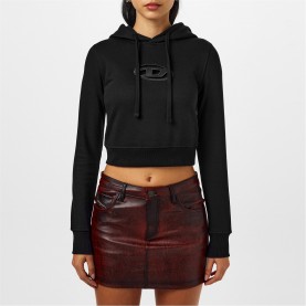 суичър,дамски,горнища,с,качулка,дамски,ежедневни,облекла,diesel,slim,hoodie,black