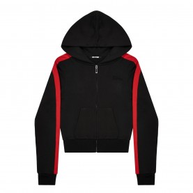 дамски,суичър,дамски,горнища,с,качулка,no,fear,womens,track,zip,up,hoodie,black