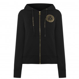 суичър,дамски,блузи,versace,jeans,couture,round,logo,hoodie,black,gold,g89