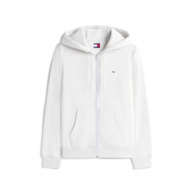Tommy Jeans TJ Zip Reg Flag Ld52 - Ice Grey Heathr дамски,горнища,с,качулка,дамски,ежедневни,облекла,tommy,jeans,tj,zip,reg,flag,ld52,ice,grey,heathr