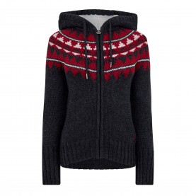 Дамска жилетка Puma Chunky Cardigan Womens - Black дамска,жилетка,дамски,горнища,с,качулка,puma,chunky,cardigan,womens,black