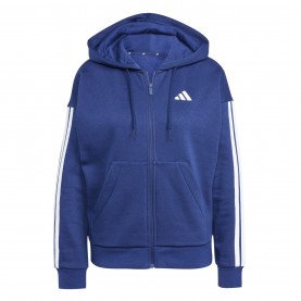 дамски,суичър,промоция,на,зимни,облекла,разпродажба,adidas,дамски,горнища,с,качулка,adidas,essentials,3,stripe,zip,track,hoodie,womens,blue,white