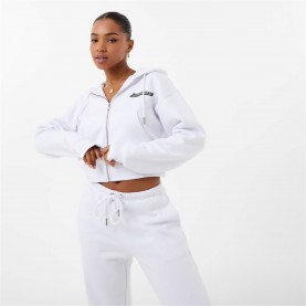 суичър,дамски,блузи,jack,wills,cropped,zip,through,hoodie,white