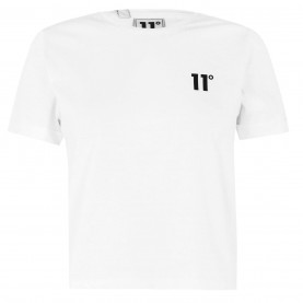 тениска,дамски,топове,11,degrees,core,cropped,t,shirt,white