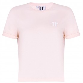 тениска,дамски,топове,11,degrees,core,cropped,t,shirt,chalk,pink