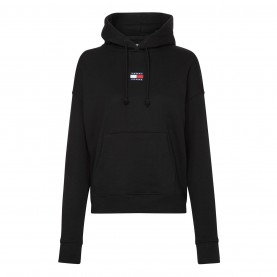 суичър,дамски,пижами,дамски,блузи,tommy,jeans,centre,badge,hoodie,black,bds
