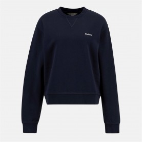 Блуза Barbour Bede Oversized Sweatshirt - Navy блуза,дамски,горнища,с,качулка,дамски,ежедневни,облекла,barbour,bede,oversized,sweatshirt,navy