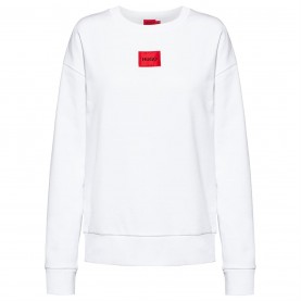 блуза,дамски,пижами,дамски,блузи,hugo,red,label,crew,neck,sweater,white,100