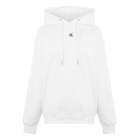 суичър,дамски,горнища,с,качулка,дамски,ежедневни,облекла,calvin,klein,jeans,ck,embro,relaxed,hoodie,bright,white