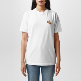тениска,дамски,топове,off,white,women's,floral,t,shirt,with,monogram,white