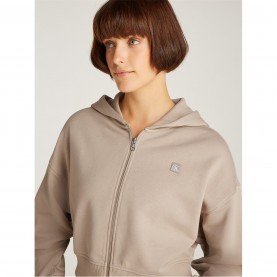 дамски,горнища,с,качулка,дамски,ежедневни,облекла,calvin,klein,jeans,ck,embro,badge,zip,through,goat