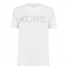 тениска,дамски,топове,michael,michael,kors,stud,crew,neck,t,shirt,white
