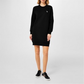 рокля,дамски,поли,и,рокли,ps,paul,smith,zebra,midi,dress,black,79