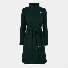 дамски,якета,и,палта,ted,baker,women's,rose,belted,midi,coat,green