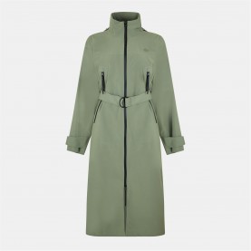 Lacoste Women's Waterproof Packable Long Sleeve Oversized Fit Rain Anorak - Khaki дамски,якета,и,палта,lacoste,women's,waterproof,packable,long,sleeve,oversized,fit,rain,anorak,khaki