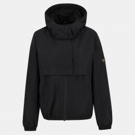 дамски,якета,и,палта,barbour,international,women,s,lolita,showerproof,long,sleeve,concealed,hood,rain,anorak,black