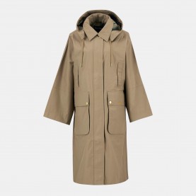 Barbour Womens Maude Waterproof Detachable Hood Long Sleeve Rain Anorak - Military/Ancnt дамски,якета,и,палта,barbour,women,s,maude,waterproof,detachable,hood,long,sleeve,rain,anorak,military,ancnt