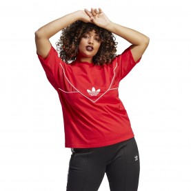Тениска ADIDAS ORIGINALS Women's Regular Fit T-Shirt - Red тениска,дамски,топове,adidas,originals,women's,regular,fit,t,shirt,red
