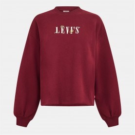 Levis Levis Leo Crew Neck Ld54 - Choc Truffle промоция,на,зимни,облекла,дамски,горнища,с,качулка,дамски,ежедневни,облекла,levis,levis,leo,crew,neck,ld54,choc,truffle