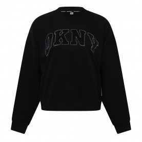 DKNY DKNY Rhstn Lg Hi Nk Ld99 - Blk/Black дамски,горнища,с,качулка,дамски,ежедневни,облекла,dkny,dkny,rhstn,lg,hi,nk,ld99,blk,black