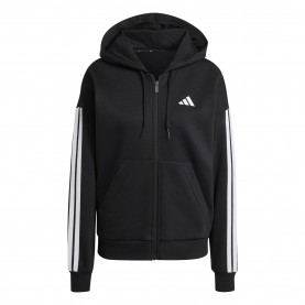 Горнище Adidas Women's Full Zip Hoodie Tracksuit Top - BLACK/WHITE горнище,adidas,women's,full,zip,hoodie,tracksuit,top,black,white