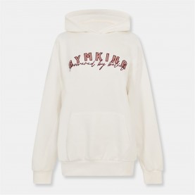 Gym King Powered By Belief Relaxed Fit Hood - Cream - Cream дамски,горнища,с,качулка,gym,king,powered,by,belief,relaxed,fit,hood,cream,cream