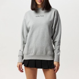 Дамска блуза FCUK Womens Slogan Crew-Neck Sweatshirt - LUCKY FCUK дамска,блуза,дамски,ежедневни,облекла,fcuk,women,s,slogan,crew,neck,sweatshirt,lucky,fcuk