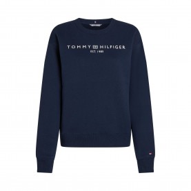 Блуза Tommy Hilfiger Pullover sweatshirt - Dark Night Navy блуза,дамски,ежедневни,облекла,tommy,hilfiger,pullover,sweatshirt,dark,night,navy