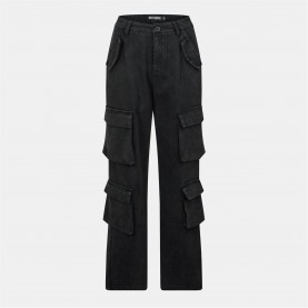 дамски,панталони,дамски,къси,панталони,missy,empire,high,waist,cargo,trousers,womens,black