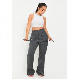 панталони,дамски,къси,панталони,missy,empire,detail,straight,leg,cargo,trousers,charcoal