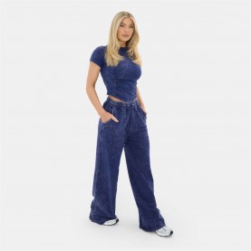 дамски,анцузи,i,saw,it,first,i,saw,washed,wide,leg,jogger,blue