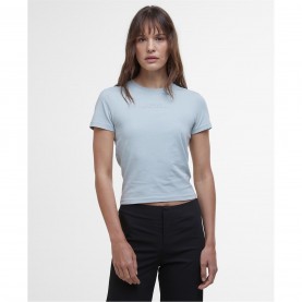 Тениска Barbour International Estella T-Shirt - LT Steel Blue тениска,дамски,топове,barbour,international,estella,t,shirt,lt,steel,blue