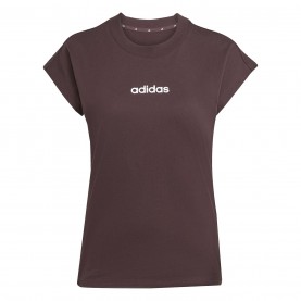 дамска,тениска,дамски,тениски,дамски,топове,adidas,essentials,linear,cotton,t,shirt,womens,shaddown,brown