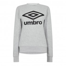 Блуза Umbro Women's Diamond Logo Crew Sweatshirt - Grey Marl блуза,дамски,блузи,umbro,women's,diamond,logo,crew,sweatshirt,grey,marl
