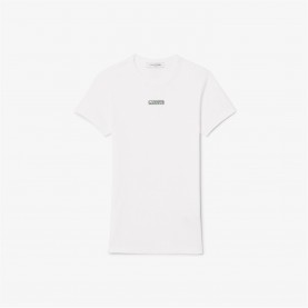 тениска,дамски,топове,lacoste,lacoste,slim,tee,ld00,white