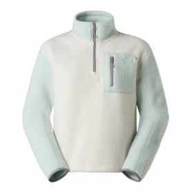 дамско,горнище,с,цип,дамски,полари,the,north,face,yumiori,quarter,zip,top,womens,white,dune,opal